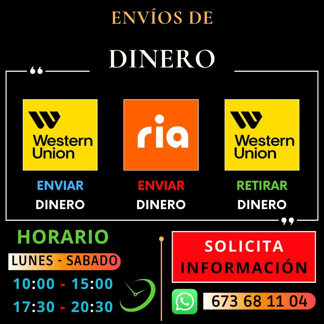 enviar dinero por western y ria